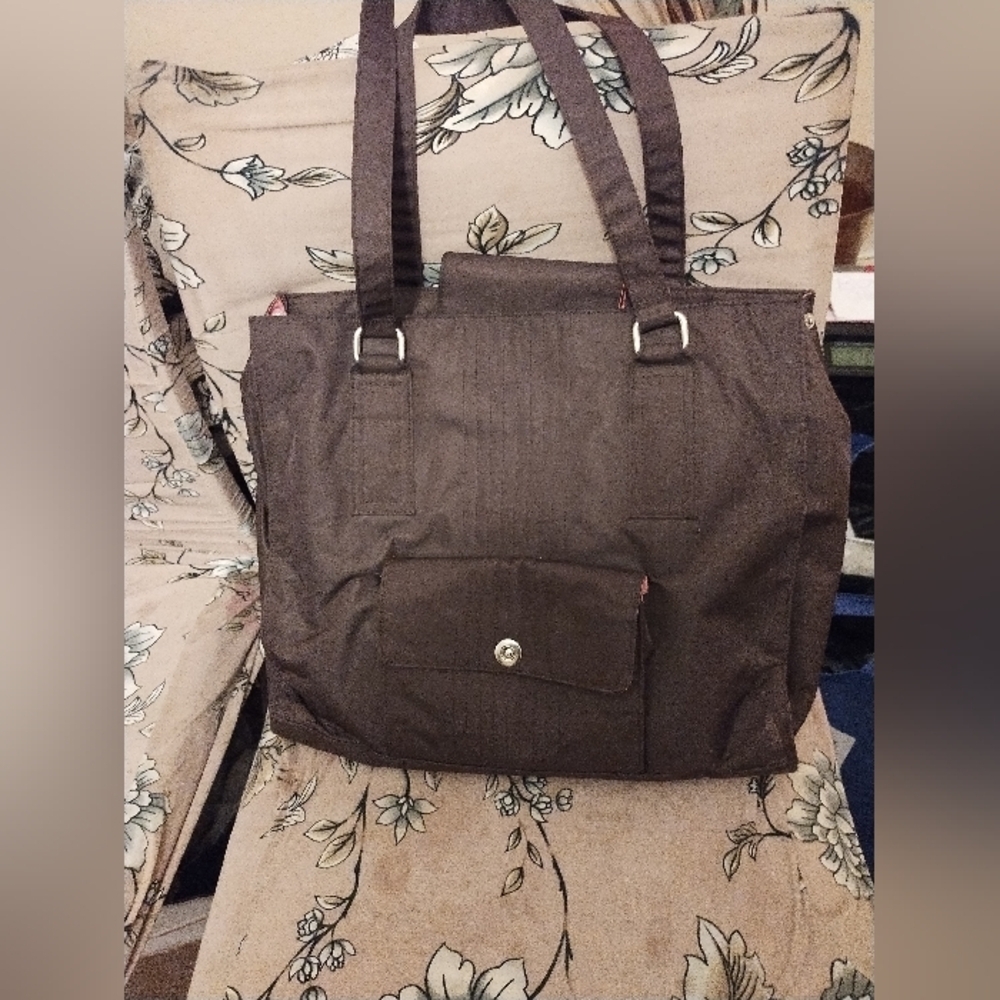 Buxton women's laptop brown tote‎ bag size large